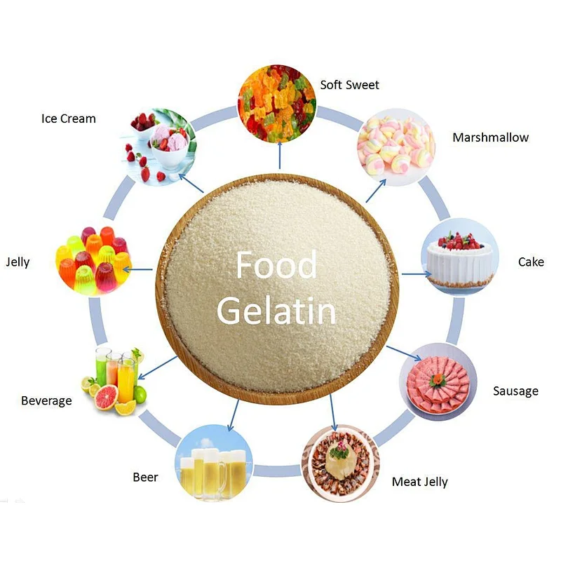 Food Additive Halal Edible Bovine Gelatin Powder Price with ISO 22000 HACCP